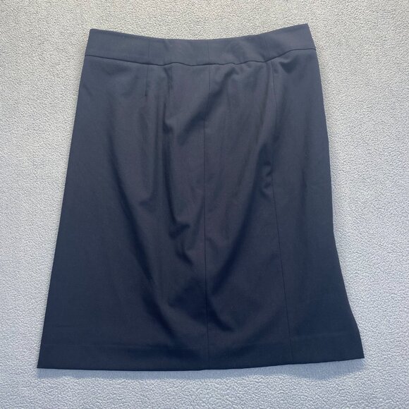 Calvin Klein Skirt Womans Size 12 Black Pencil Career Knee Length Casual Boss - Picture 2 of 12